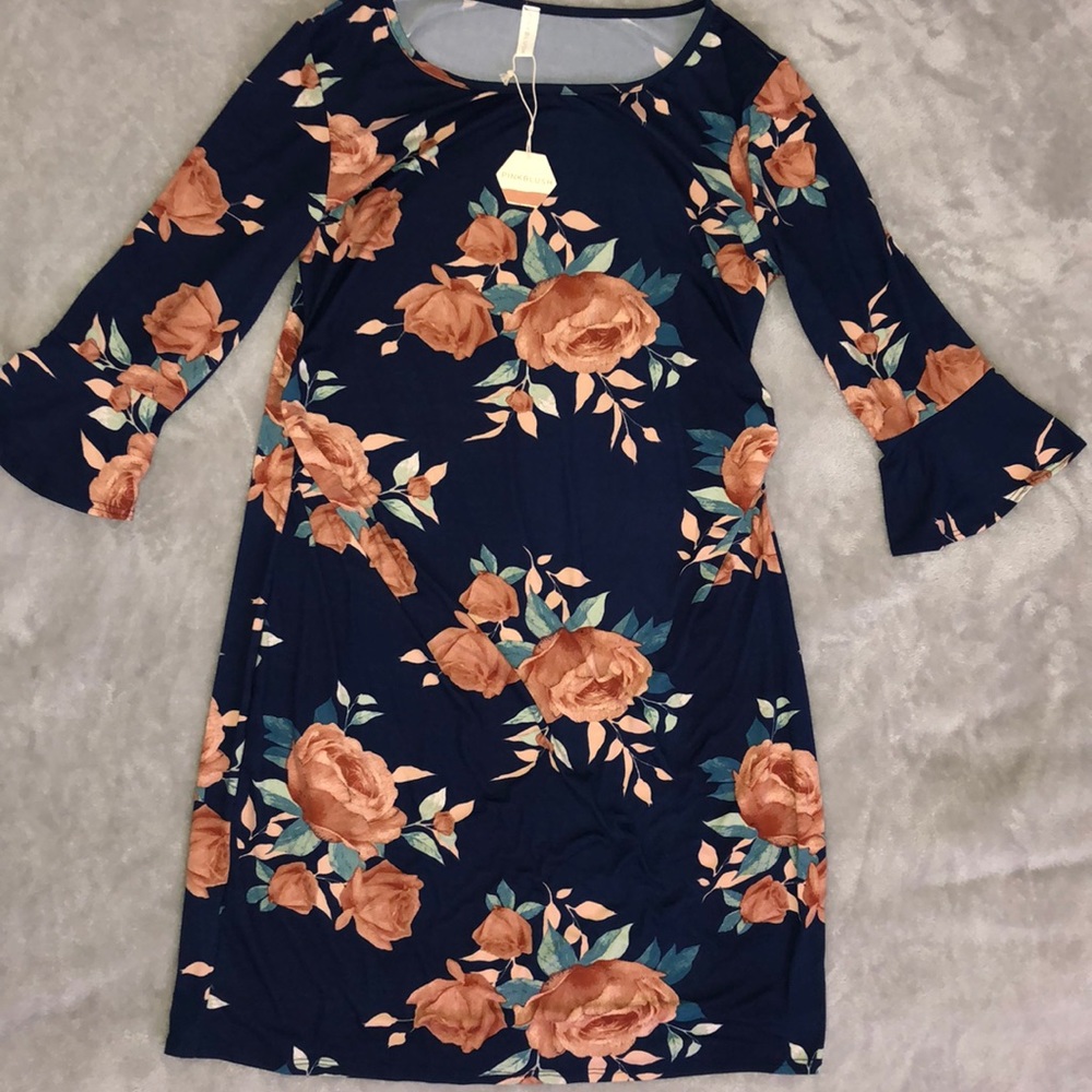 Pinkblush Maternity Bell sleeve dress